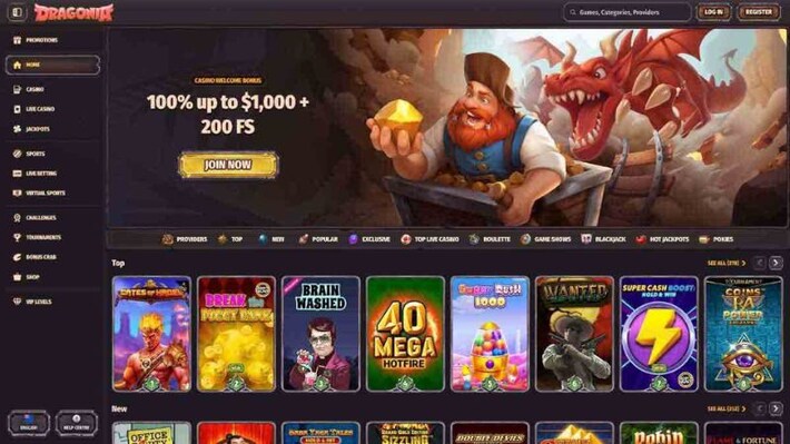 Dragonia Casino screenshot