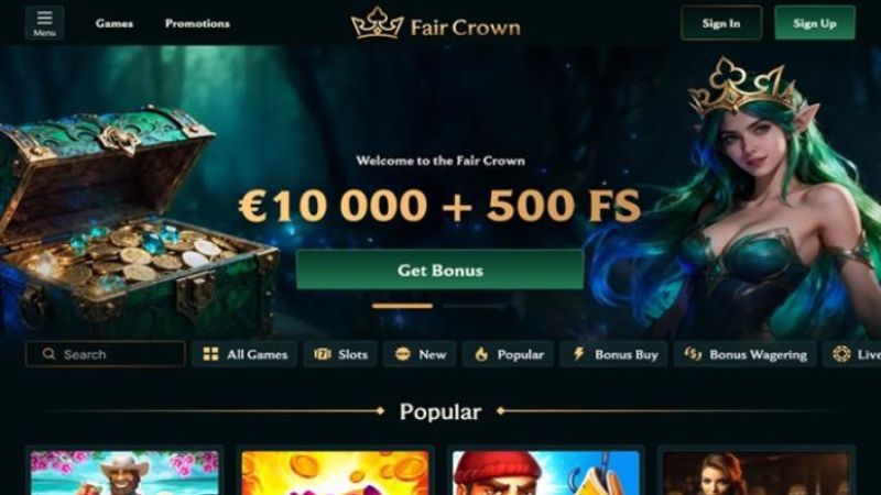 Faircrown Casino NZ screenshot